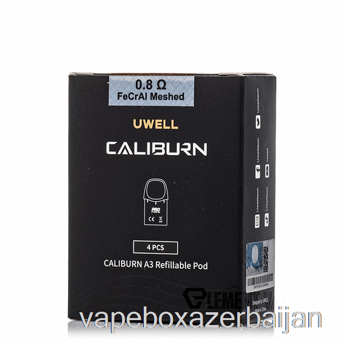 Vape Azerbaijan Uwell CALIBURN A3 Replacement Pods 0.8ohm A3 FeCrAl Meshed Pods